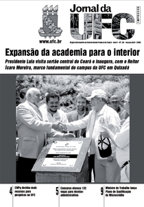 Capa do Jornal da UFC Nº 20 - março/abril de 2008