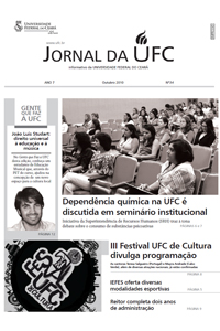 Capa do Jornal da UFC Nº 34 - outubro de 2010