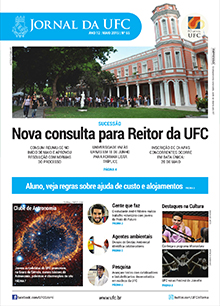 Imagem: Capa da Edição 65 do Jornal da UFC - Maio de 2015