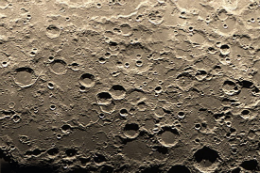 Imagem: foto da superfície da Lua