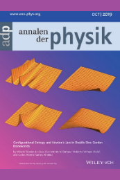 Imagem: Capa da revista Annalen der Physik (Imagem: Divulgação)