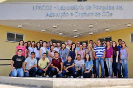 Imagem: Equipe que atuará no Laboratório de Pesquisa em Adsorção e Captura de CO2 (LPACO2)