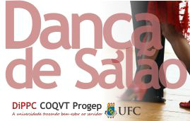 Imagem: Banner de divulgação com foto de pés de dançarinos.