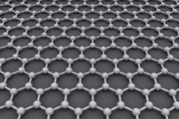 Imagem: O grafeno é formado por um arranjo hexagonal de átomos de carbono, com estrutura semelhante a um favo de mel, cuja espessura é de apenas um átomo