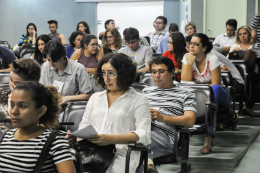Imagem: Servidores docentes e técnico-administrativos e uma representação estudantil participaram da reunião (Foto: Ribamar Neto)