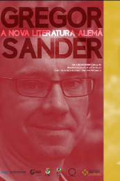 Imagem: Cartaz sobre a vinda de Gregor Sander (Divulgação)