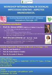 Imagem: Cartaz do Workshop sobre doenças infecciosas genitais (Foto: Divulgação)