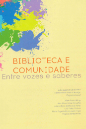 Imagem: Capa do livro Biblioteca e Comunidade: entre vozes e saberes (Foto: Divulgação)