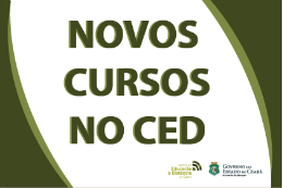 Imagem: Reprodução da Internet do cartaz sobre novos cursos do CED