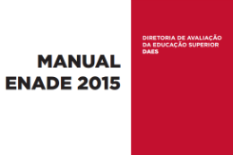 Imagem: Detalhe da capa do Manual do Enade 2015 (Imagem: Reprodução da Internet)