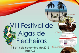 Imagem: Cartaz do VIII Festival de Algas de Flecheiras (Imagem: Divulgação)