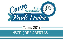 Imagem: Parte do cartaz de seleção da turma 2016 do Curso Pré-Vestibular Paulo Freire