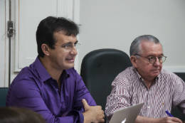 Imagem: Vice-Reitor, Prof. Custódio Almeida, e Reitor, Prof. Henry Campos