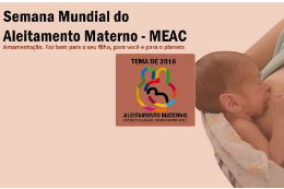 Imagem: Logo da Semana Mundial de Aleitamento Materno oferece programação específica de 1º a 5 de agosto (Imagem: Divulgação)