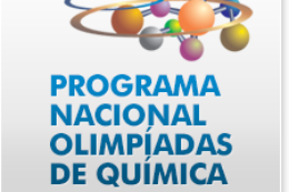 Imagem: Cartaz com o nome do Programa Nacional de Olimpíadas de Química 