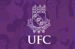 Imagem: Brasão da UFC em homenagem ao Dia Internacional da Mulher