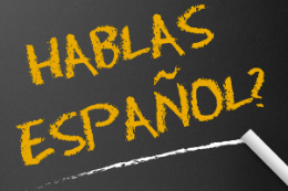Imagem: Arte com a frase "hablas español?"