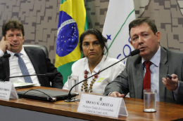 Imagem: Prof. Breno Freitas participou do debate na Comissão de Agricultura e Reforma Agrária do Senado (Foto: Geraldo Magela/Ag. Senado)