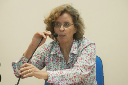 Imagem: A Profª Joana Domingues Vargas integra o Núcleo de Estudos de Políticas Públicas em Direitos Humanos (NEPP-DH), da UFRJ (Foto: Ribamar Neto/UFC)