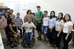 Imagem: Estudantes com deficiência conheceram a Secretaria de Acessibilidade UFC Inclui (Foto: divulgação)