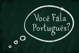 Imagem: Balão com a frase "Você fala português?"
