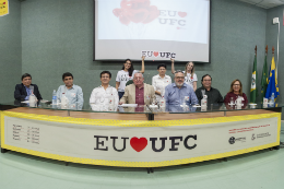 Imagem: A edição 2018 dos Encontros Universitários da UFC foi aberta no Auditório Ícaro Moreira, do Centro de Ciências, no Campus do Pici (Foto: Viktor Braga/UFC)
