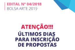 Imagem: As inscrições do Bolsa-Arte se encerram em 10 de fevereiro de 2019 (Imagem: Divulgação)
