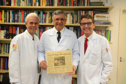 Imagem: Os médicos Edmar Maciel, Odorico Moraes e Marcelo Borges (Foto: Acervo de Marcelo Borges)
