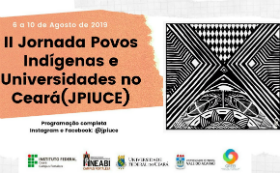 Cartaz de divulgação da II Jornada de Povos Indígenas e Universidades no Ceará