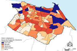 Imagem: mapa com bairros de Fortaleza