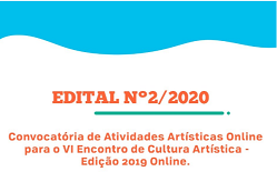Imagem: As inscrições de atividades para o VI Encontro de Cultura Artística ficam abertas até o dia 10 de maio (Imagem: Divulgação)