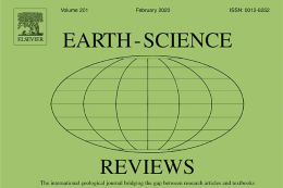 Imagem: capa da revista Earth-Science Reviews