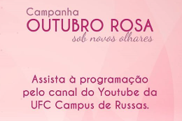 Banner Outubro Rosa do Campus de Russas