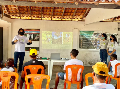 As ações de educação ambiental beneficiaram famílias da comunidade Ilha das Canárias, situada no lado maranhense do Delta do Parnaíba (Foto: Laís Pontes)