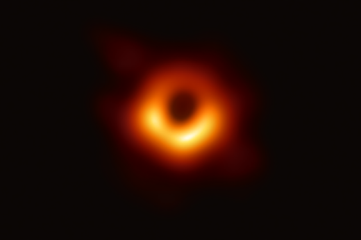 Imagem: Imagem da sombra de buraco negro (Foto: Event Horizon Telescope)