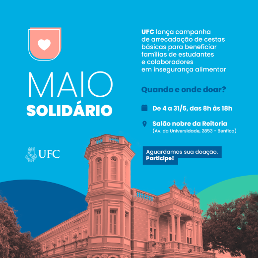 Imagem: cartaz da campanha Maio Solidário