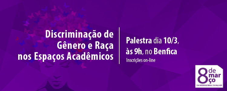 Banner de divulgação da palestra.