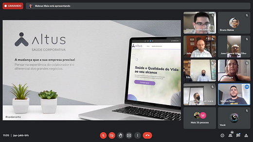 Imagem: print de tela de apresentação da startup Altus