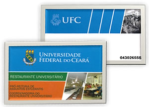 Foto: cartão de acesso ao Restaurante Universitário