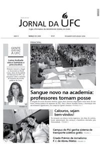 Capa do Jornal da UFC Nº 25 - março de 2009