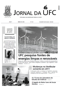 Capa do Jornal da UFC Nº 26 - maio de 2009