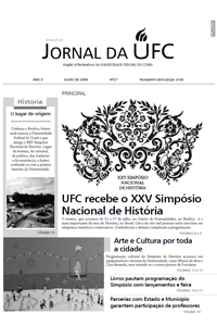 Capa do Jornal da UFC Nº 27 - julho de 2009