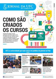 Imagem: Capa da Edição 59 do Jornal da UFC - Outubro de 2014