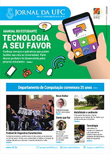 Imagem: Capa da Edição 67 do Jornal da UFC - Julho e Agosto de 2015