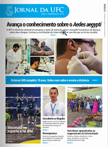 Imagem: Capa da Edição 74 do Jornal da UFC - Agosto de 2016