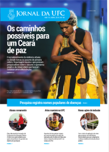 Imagem: Capa da Edição 88 do Jornal da UFC - Abril de 2018