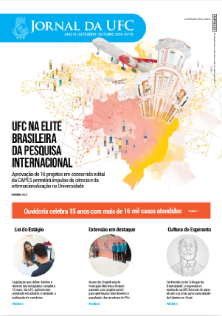 Imagem: Capa da Edição 92 do Jornal da UFC - Setembro/Outubro de 2018