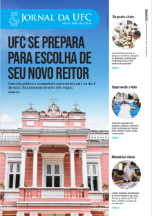 Imagem: Capa da Edição 95 do Jornal da UFC - Abril de 2019