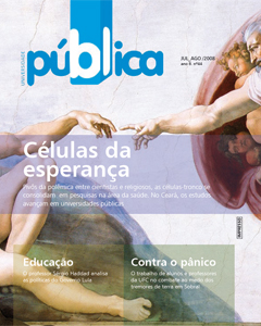 Capa da Revista Universidade Pública Nº 44 - julho/agosto de 2008