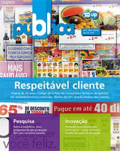 Capa da Revista Universidade Pública Nº 57 - setembro/outubro de 2010